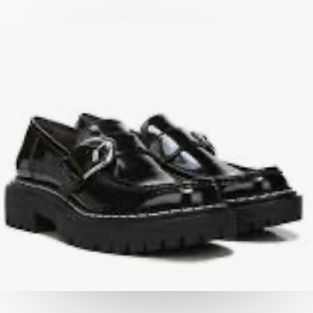 Circus by Sam Edelman Everly Lug Sole Black Patent Loafers
